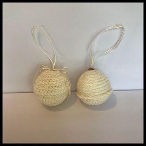 Handmade Christmas Tree Ornaments Set of 2